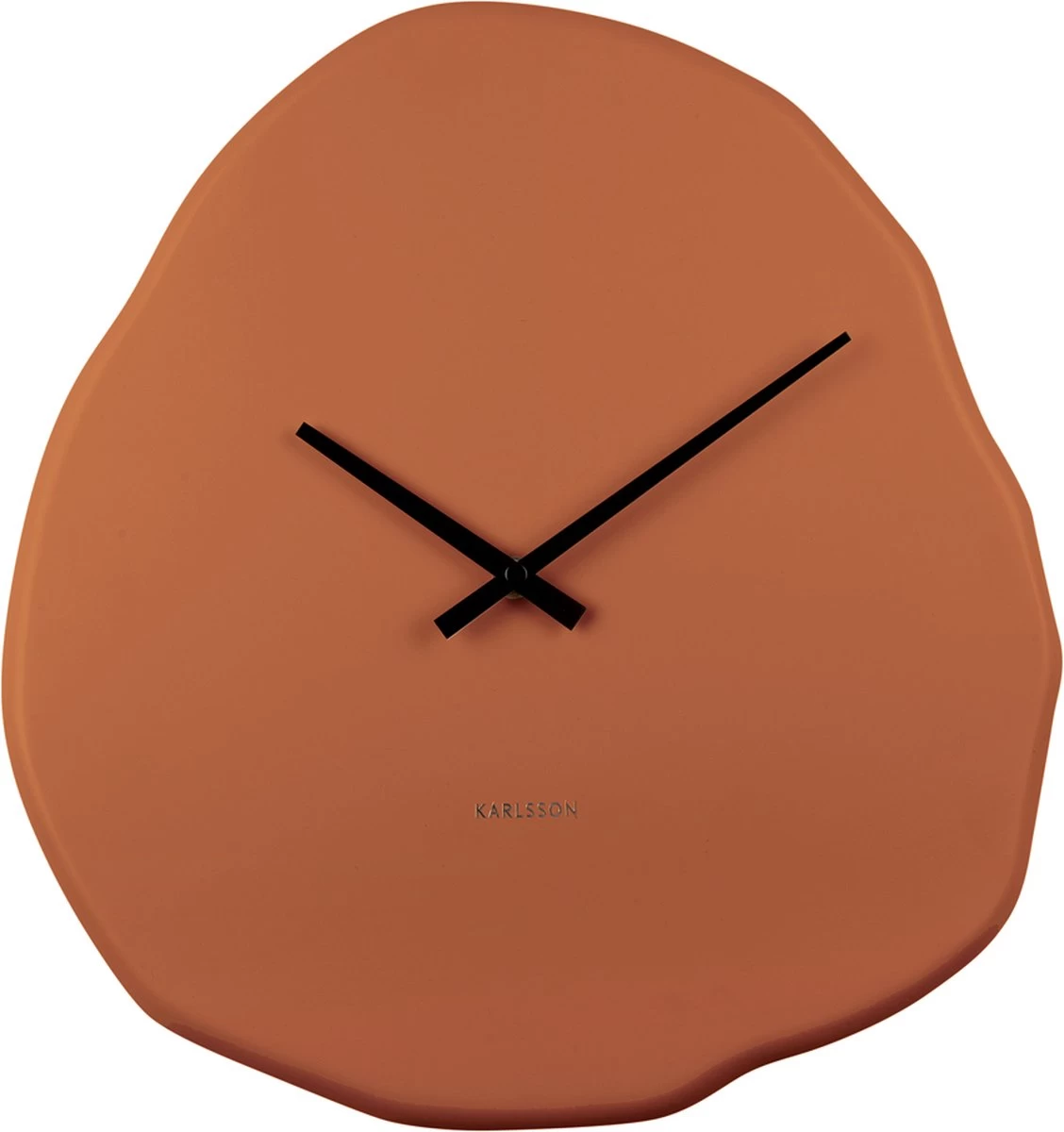Karlsson Wall Clock Organic Round Burned Orange 4 Karlsson Wall Clock Organic Round Burned Orange - Afbeelding 2
