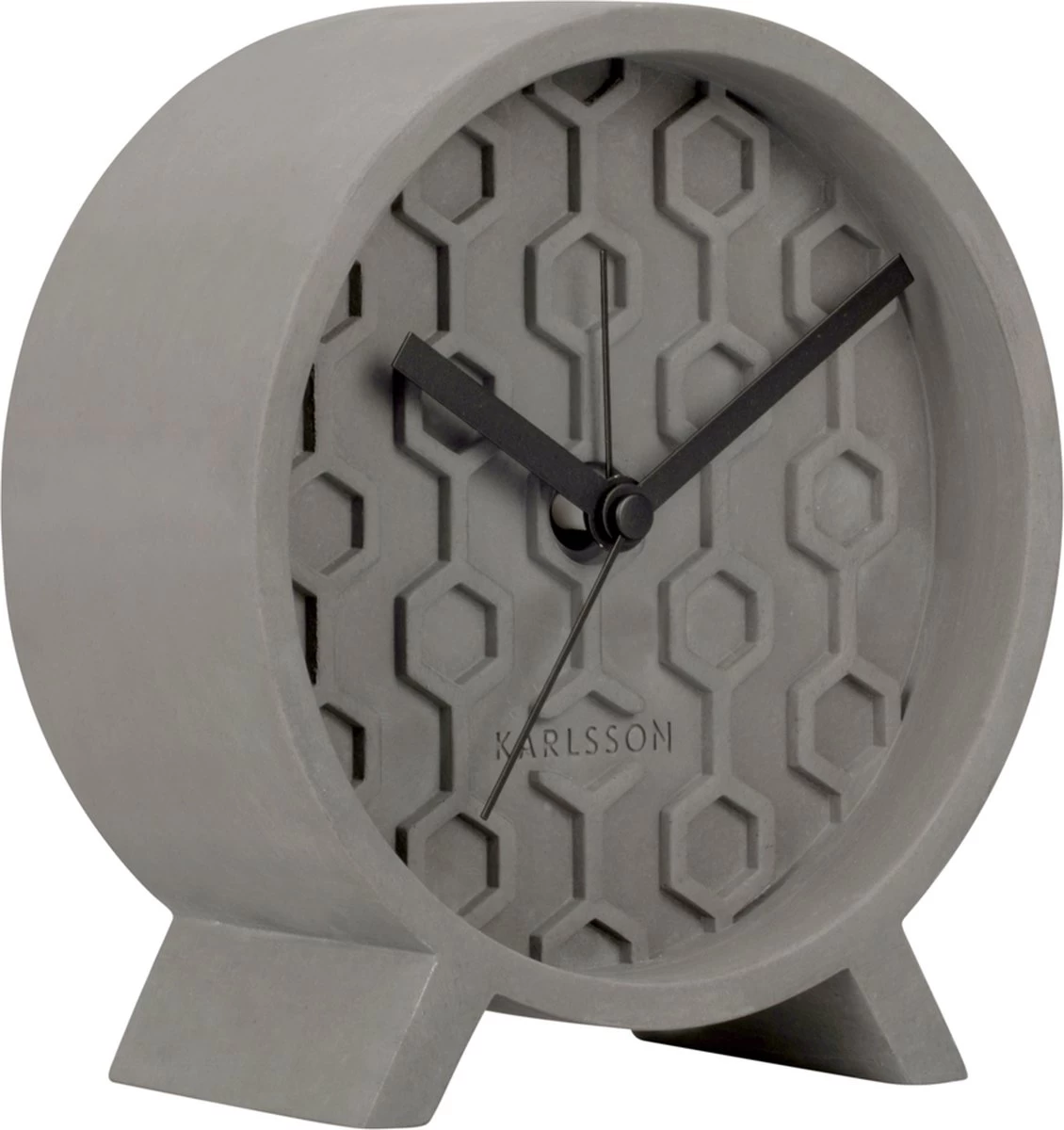 Karlsson Alarmklok Honeycomb - Beton - Donkergrijs 6 Karlsson Alarmklok Honeycomb - Beton - Donkergrijs - Afbeelding 4