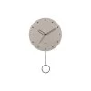 Karlsson - Wall Clock Studs Pendulum Wood Warm Grey -Karlsson 11431297