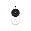 Karlsson - Wall Clock Swing Pendulum Wood Veneer Black -Karlsson 11431311