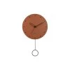 Karlsson - Wall Clock Studs Pendulum Wood Burned Orange -Karlsson 11431349
