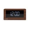Karlsson - Table Clock Boxed LED Dark Wood Veneer -Karlsson 11435128