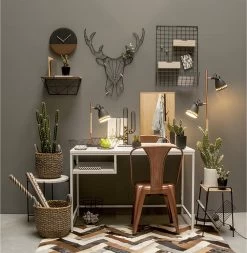 Karlsson Wall Clock - Leather & Jeans Grey -Karlsson 1171x1200 1