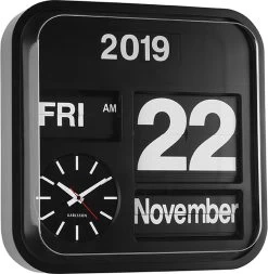 Karlsson Wandklok Big Flip - Zwarte Behuizing, Zwarte Wijzerplaat - 43x43x16cm 9 Karlsson Wandklok Big Flip - Zwarte Behuizing, Zwarte Wijzerplaat - 43x43x16cm -Karlsson 1172x1200