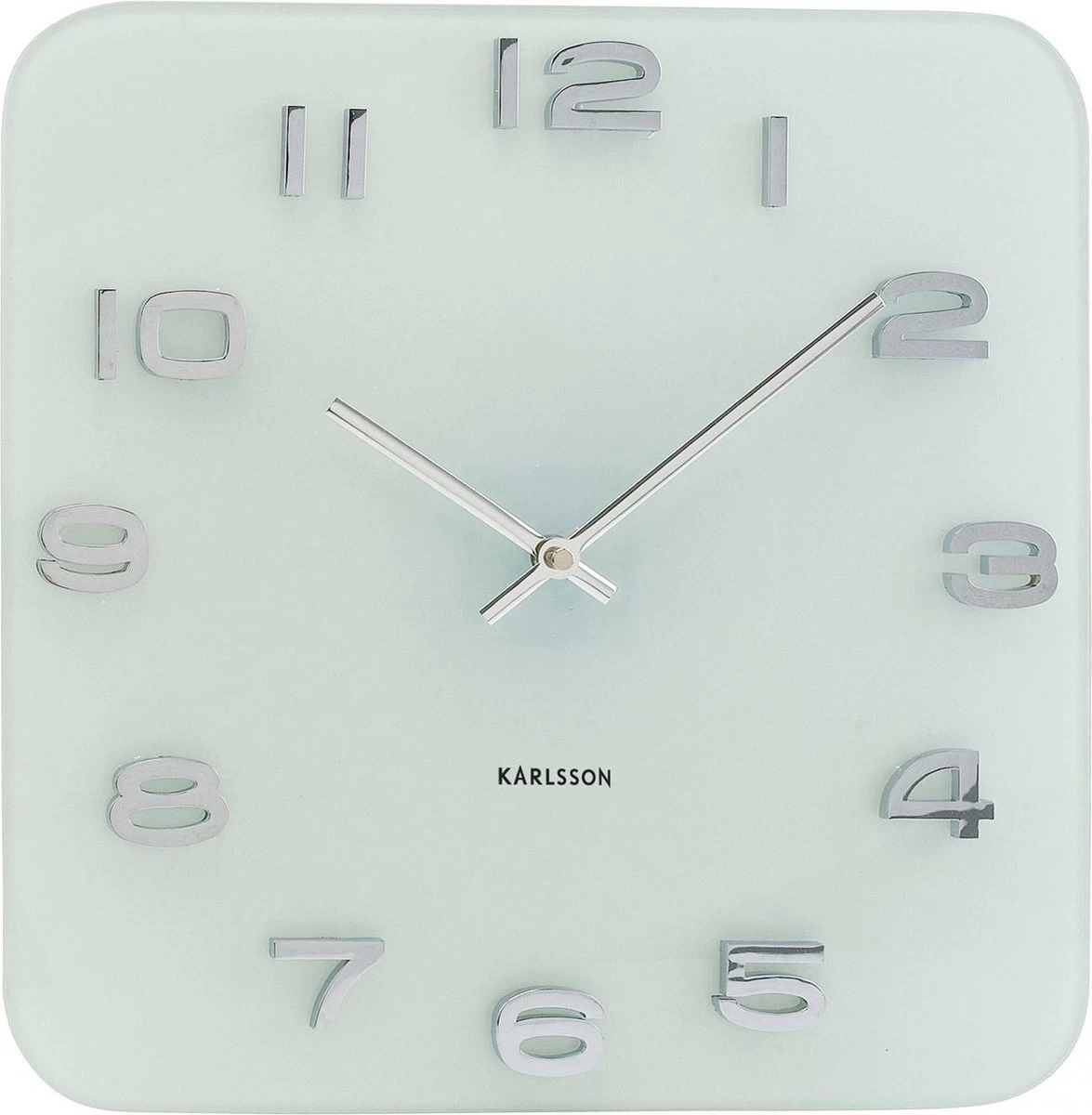 Karlsson Wandklok Vintage - Wit Glas - 35x35cm 6 Karlsson Wandklok Vintage - Wit Glas - 35x35cm - Afbeelding 4