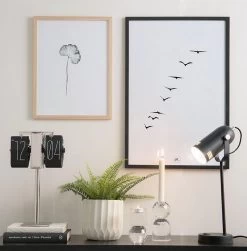 Karlsson Flipklok No Case Mini - Zwart - Chroom Standaard - 20,6x7,5cm -Karlsson 1182x1200 1