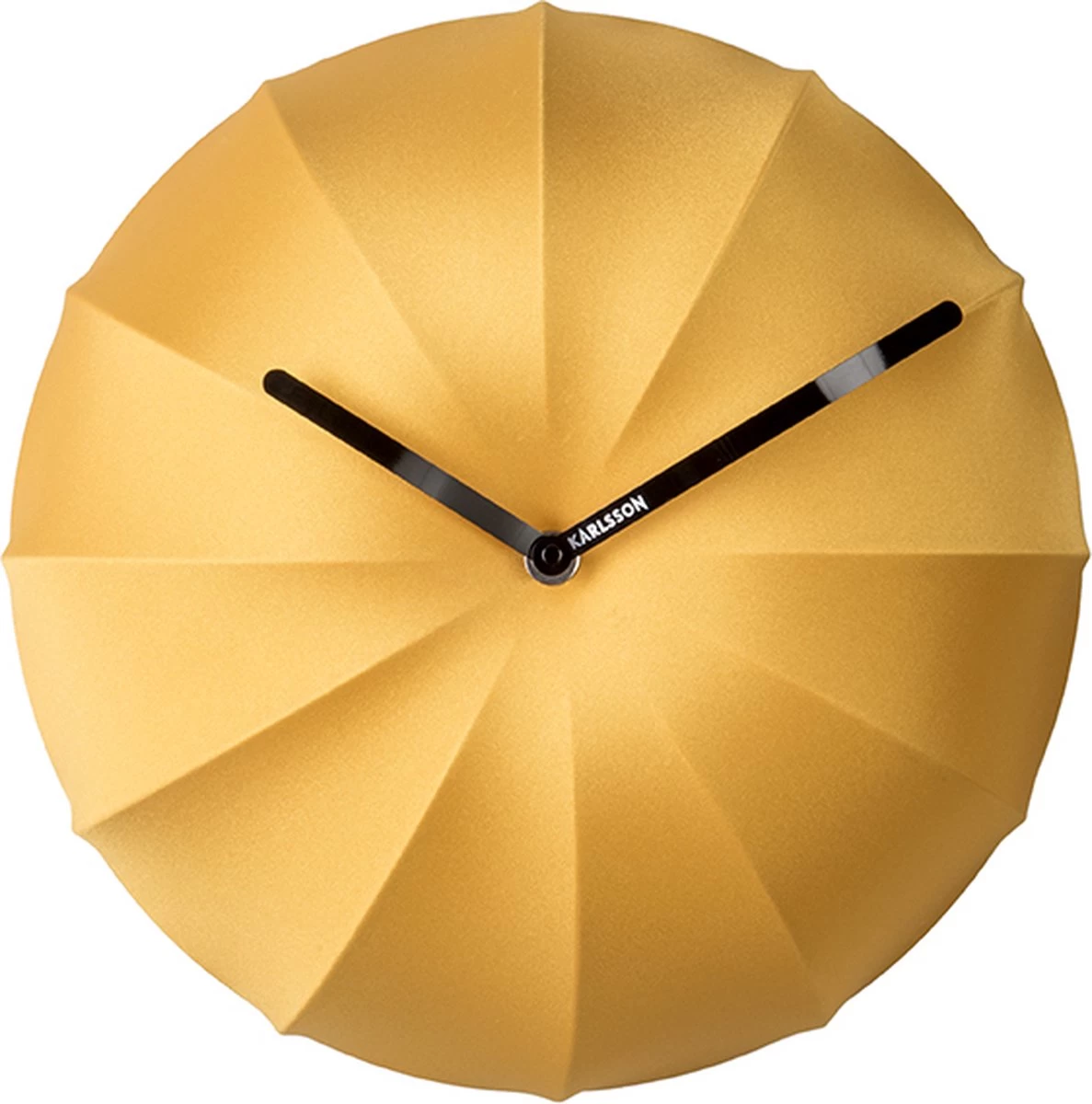 Karlsson Wandklok Stretch - Lycra Okergeel - Ø40cm 7 Karlsson Wandklok Stretch - Lycra Okergeel - Ø40cm - Afbeelding 5