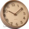 Karlsson Table Clock Pure Wood Grain Sand Brown -Karlsson 1189x1200