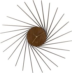 Karlsson Wall Clock Helix XL Dark Wood Veneer -Karlsson 1189x1200 6