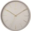 Karlsson Wall Clock Belle Numbers Metal Warm Grey