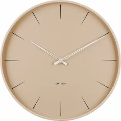 Karlsson Wandklok Lure - Zandbruin - Ø40cm