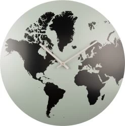 Karlsson Wall Clock World Map Metal Grayed Jade -Karlsson 1196x1200 1
