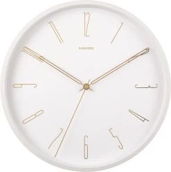 Karlsson Wall Clock Belle Numbers Metal White