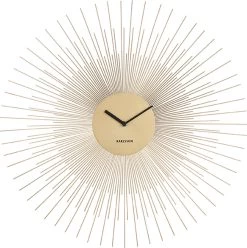 Karlsson Wandklok Peony - Staal Gold - Ø60cm