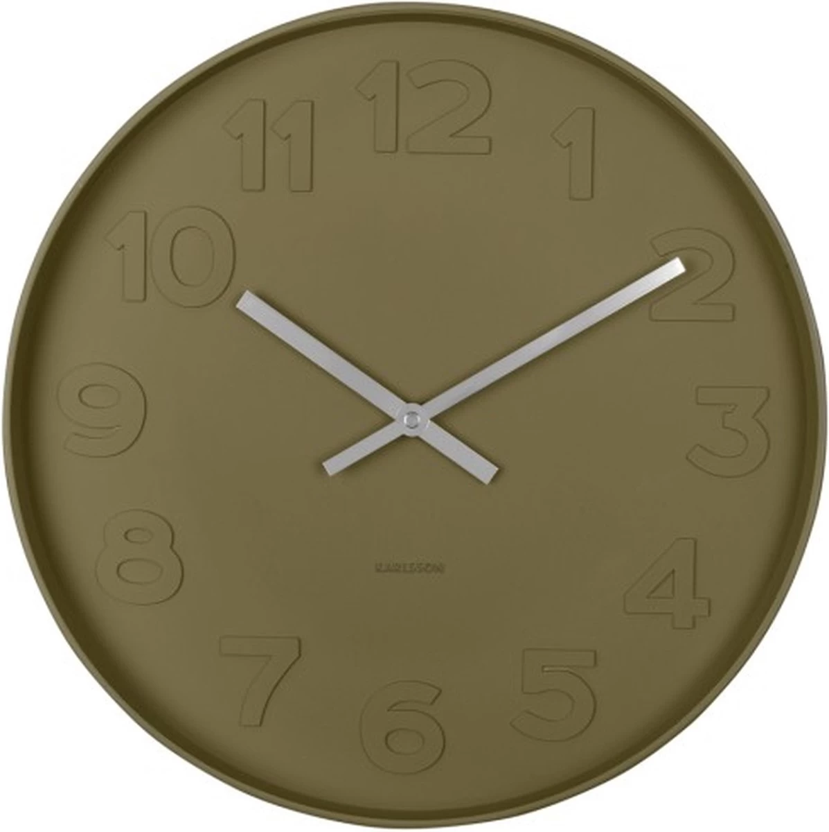 Karlsson Wandklok Mr. Green Numbers - Mosgroen Behuizing - Ø37,5cm 6 Karlsson Wandklok Mr. Green Numbers - Mosgroen Behuizing - Ø37,5cm - Afbeelding 4