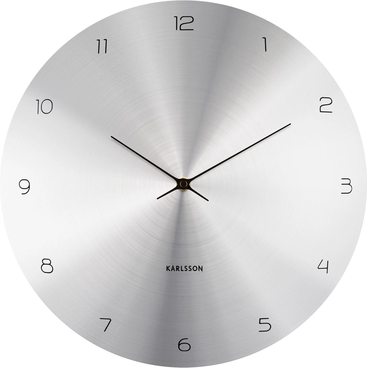 Karlsson Wall Clock Dome Disc Metal Silver 3 Karlsson Wall Clock Dome Disc Metal Silver