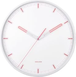 Karlsson Wandklok Dipped - IJzer Wit Met Koraalroze - Ø40cm -Karlsson 1197x1200 5
