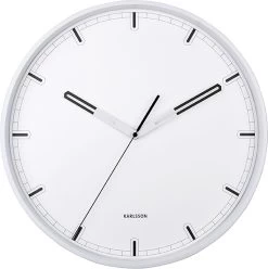 Karlsson Wandklok Dipped - IJzer Wit Met Zwart - Ø40cm -Karlsson 1197x1200 55