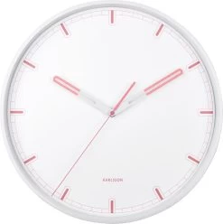 Karlsson Wandklok Dipped - IJzer Wit Met Koraalroze - Ø40cm -Karlsson 1197x1200 6