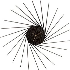 Karlsson Wall Clock Helix XL Wood Veneer Black -Karlsson 1198x1200 16