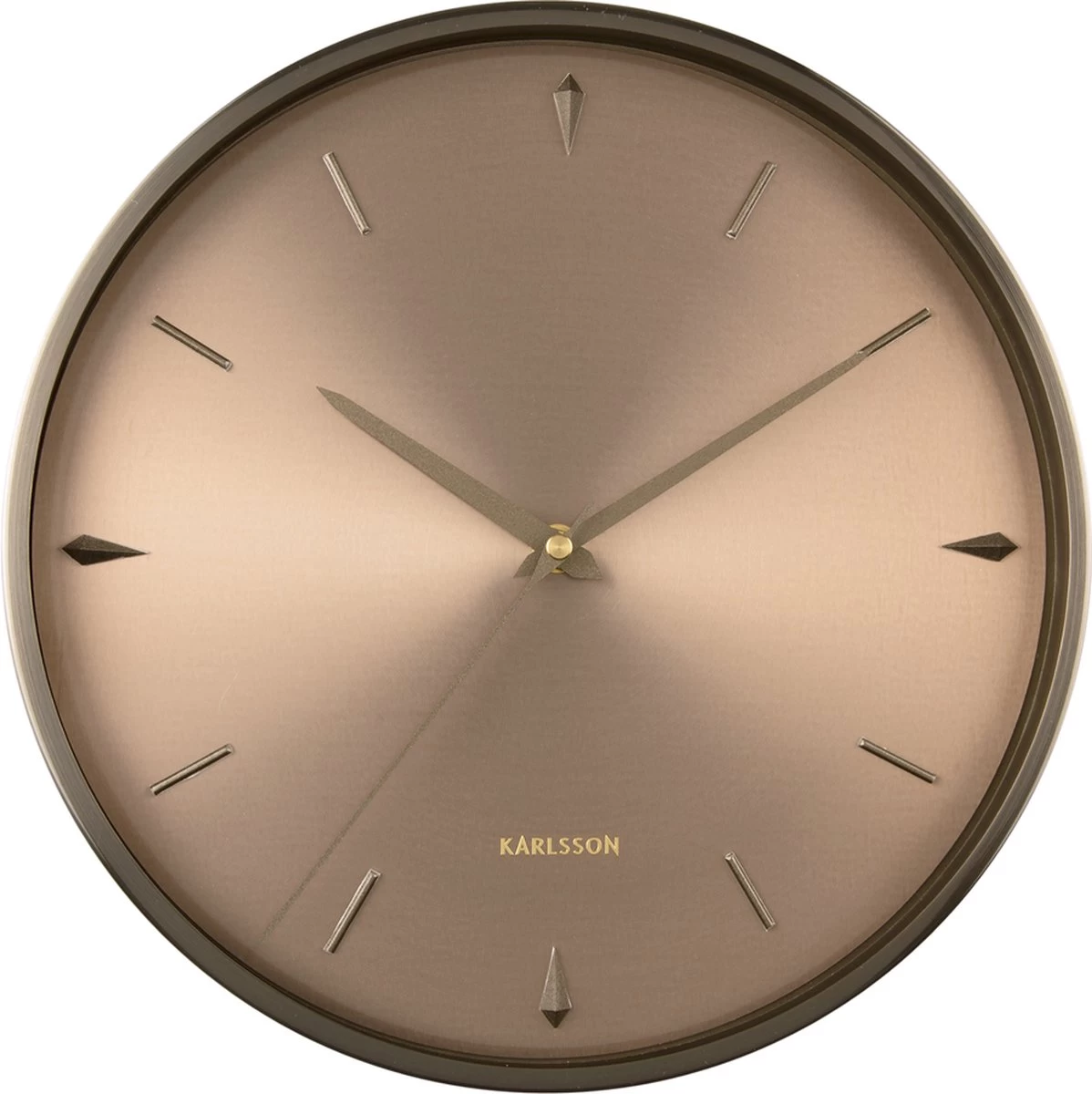 Karlsson Wall Clock Jewel Brushed Gun Metal 4 Karlsson Wall Clock Jewel Brushed Gun Metal - Afbeelding 2