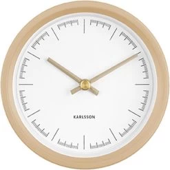 Karlsson Wandklok Dense - Rubberized Zandbruin - Ø12,5cm -Karlsson 1198x1200 3