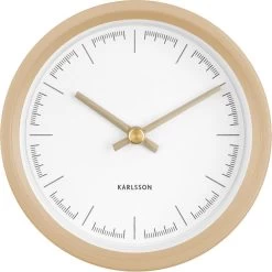 Karlsson Wandklok Dense - Rubberized Zandbruin - Ø12,5cm -Karlsson 1198x1200 4