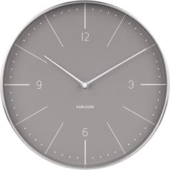 Karlsson Wandklok Normann Numbers - Warm Grijs, Geborsteld Case - Ø27,5cm -Karlsson 1198x1200 8