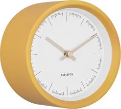 Karlsson Wandklok Dense - Rubberized Okergeel - Ø12,5cm -Karlsson 1200x1084 4