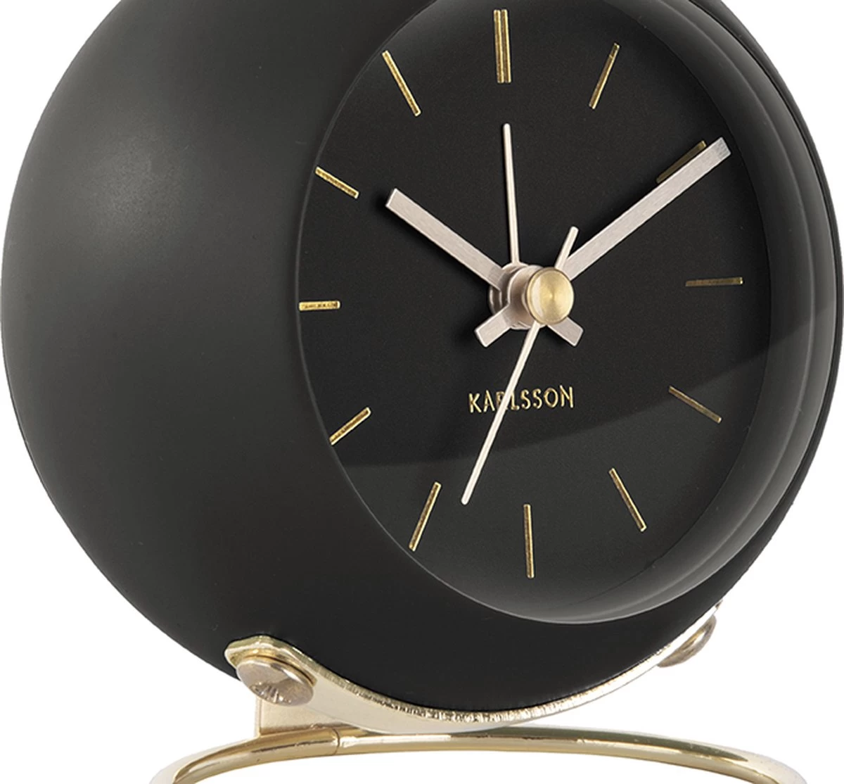 Karlsson Globe Wekker - Zwart 8 Karlsson Globe Wekker - Zwart - Afbeelding 6