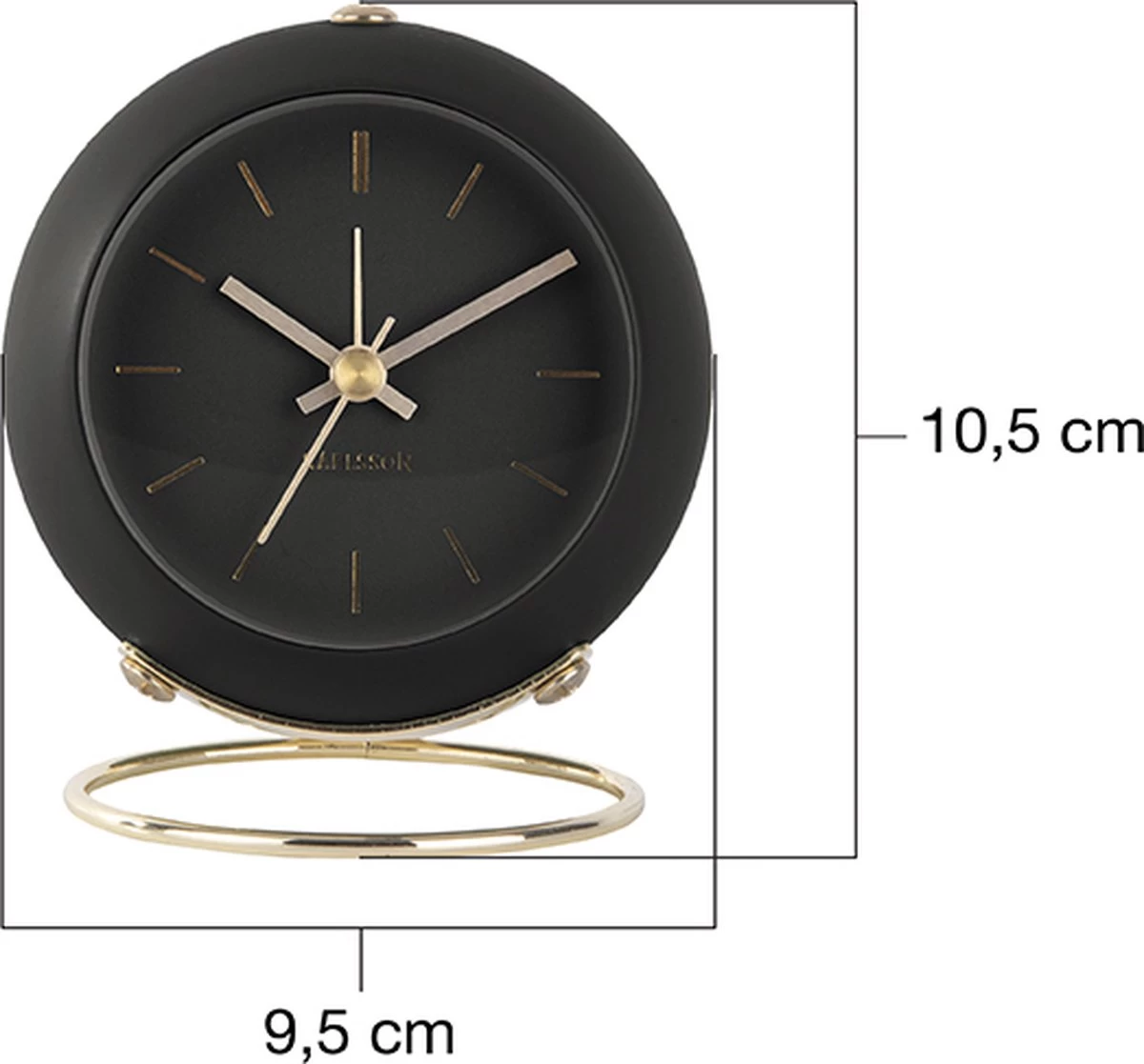 Karlsson Globe Wekker - Zwart 9 Karlsson Globe Wekker - Zwart - Afbeelding 7