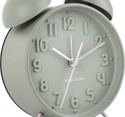 Karlsson Alarm Clock Iconic Matt Grayed Jade -Karlsson 1200x1119