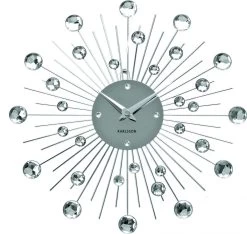 Karlsson Wandklok Sunburst - Kristal - Medium - Ø30cm