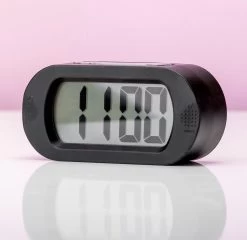 Karlsson Wekker Gummy - Rubberized Zwart - 14x7x5cm -Karlsson 1200x1166