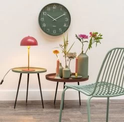 Karlsson Wandklok Lofty - Metaal Mat Groen - Ø40cm 13 Karlsson Wandklok Lofty - Metaal Mat Groen - Ø40cm -Karlsson 1200x1186