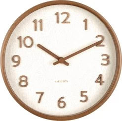 Karlsson Wall Clock Pure Wood Grain Small Ivory -Karlsson 1200x1187 1