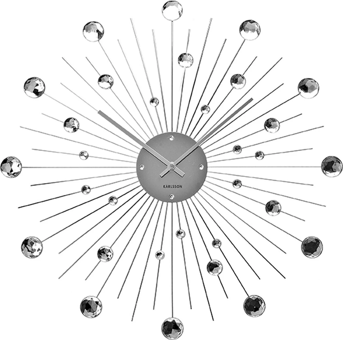 Karlsson Wandklok Sunburst - Kristal - Large - Ø50cm 3 Karlsson Wandklok Sunburst - Kristal - Large - Ø50cm
