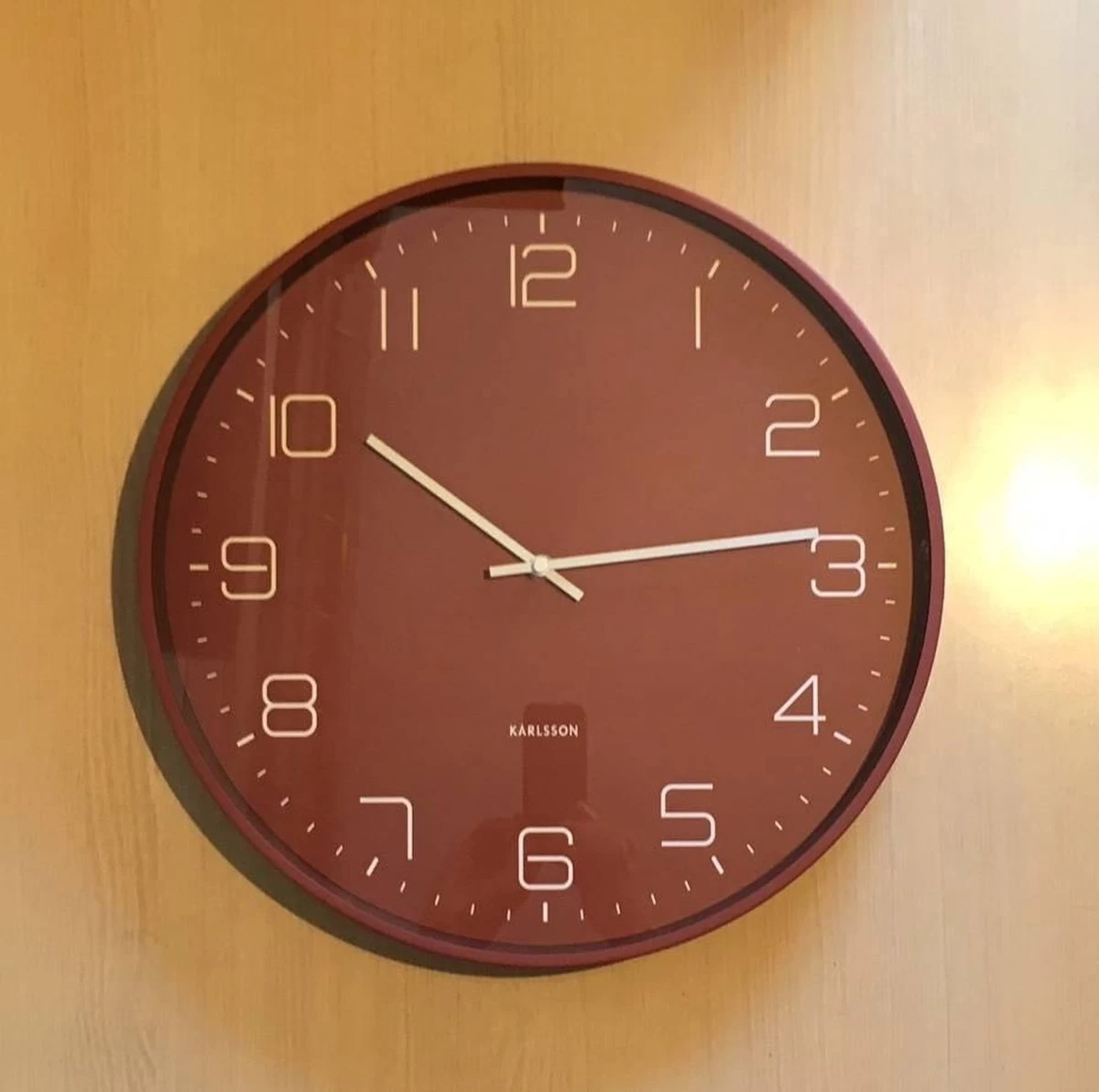 Karlsson Wandklok Lofty - IJzer Mat Warm Rood, - Ø40cm 7 Karlsson Wandklok Lofty - IJzer Mat Warm Rood, - Ø40cm - Afbeelding 5