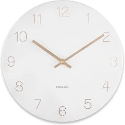 Karlsson Wandklok Charm - Gegraveerde Nummers - Wit - Ø35cm 9 Karlsson Wandklok Charm - Gegraveerde Nummers - Wit - Ø35cm -Karlsson 1200x1193
