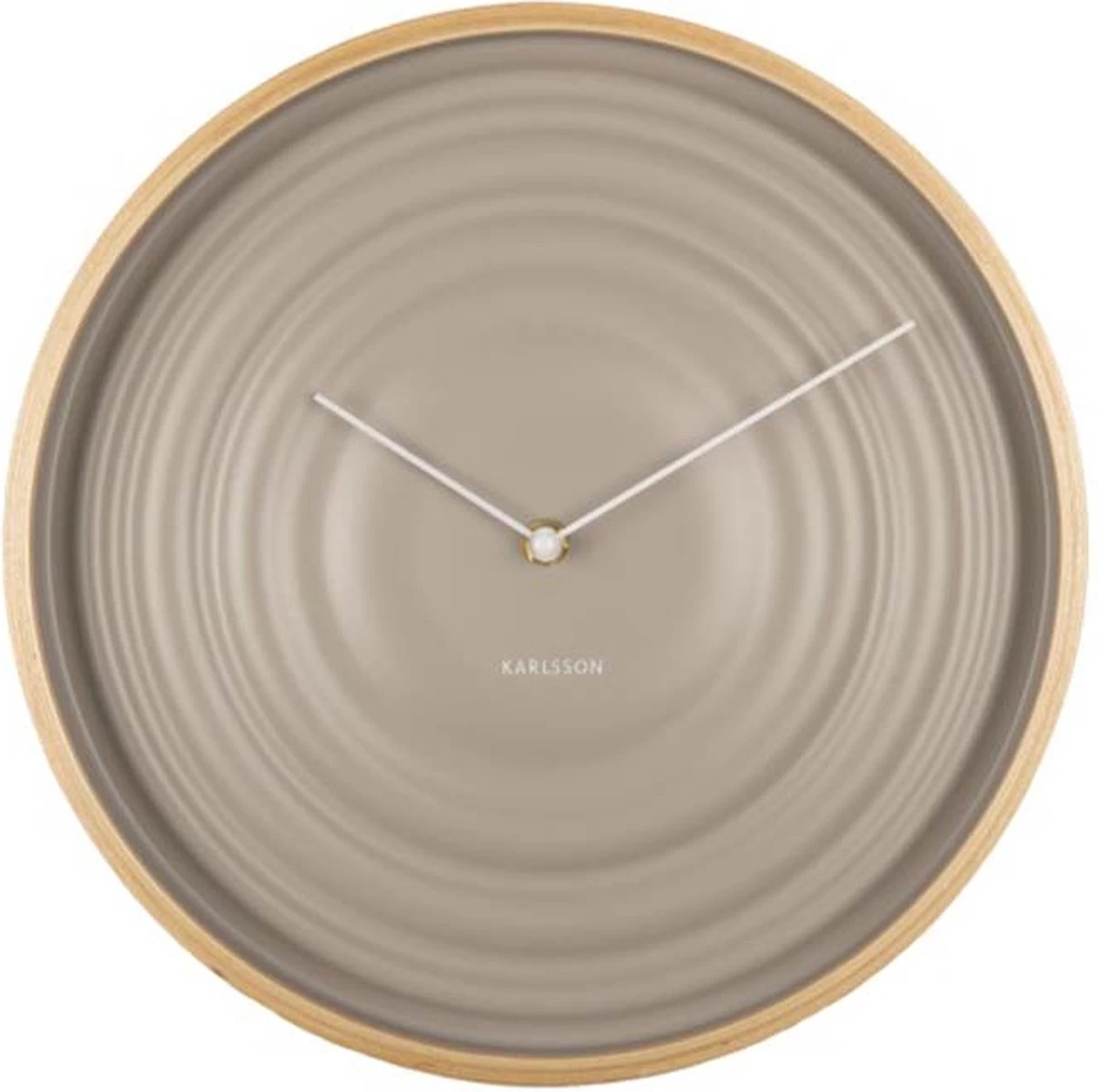 Karlsson Wandklok - Scandi Ribble - Mat - Warm Grijs - Houten Kast 5 Karlsson Wandklok - Scandi Ribble - Mat - Warm Grijs - Houten Kast - Afbeelding 3