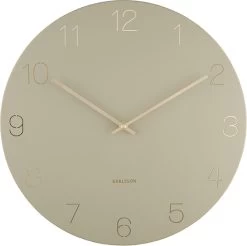 Karlsson Wandklok Charm - Gegraveerde Cijfers - Olijfgroen - Ø40cm -Karlsson 1200x1195 12
