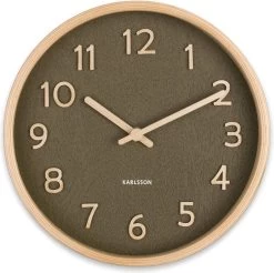Karlsson Wall Clock Pure Wood Grain Small Moss Green 15 Karlsson Wall Clock Pure Wood Grain Small Moss Green -Karlsson 1200x1195 4