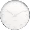 Karlsson Wandklok Mr. White Numbers - Staal Gepolijst - Ø51cm -Karlsson 1200x1197 21