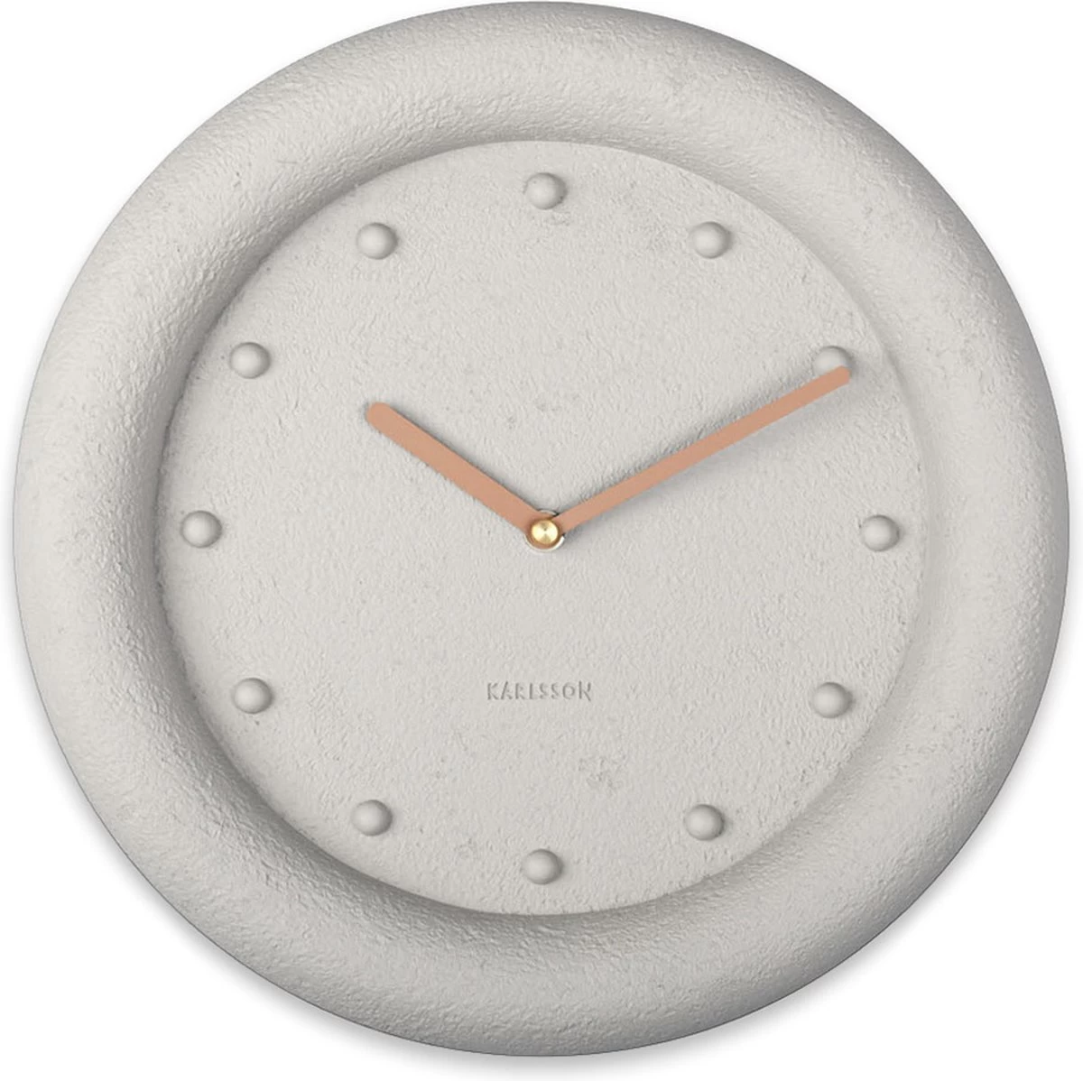 Karlsson Wandklok Petra - Polyresin - Warm Grijs - Ø30cm 5 Karlsson Wandklok Petra - Polyresin - Warm Grijs - Ø30cm - Afbeelding 3