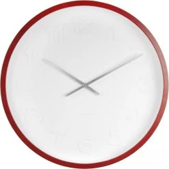 Karlsson Mr White Numbers - Klok - Rond - Metaal - Ø38.2 Cm - Bruin