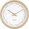 Karlsson Wandklok Dense - Rubberized Zandbruin - Ø12,5cm -Karlsson 1200x1200 12