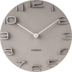 Karlsson Wandklok On The Edge - Warm Grijs Met Chromen Wijzers - Ø42cm -Karlsson 1200x1200 19