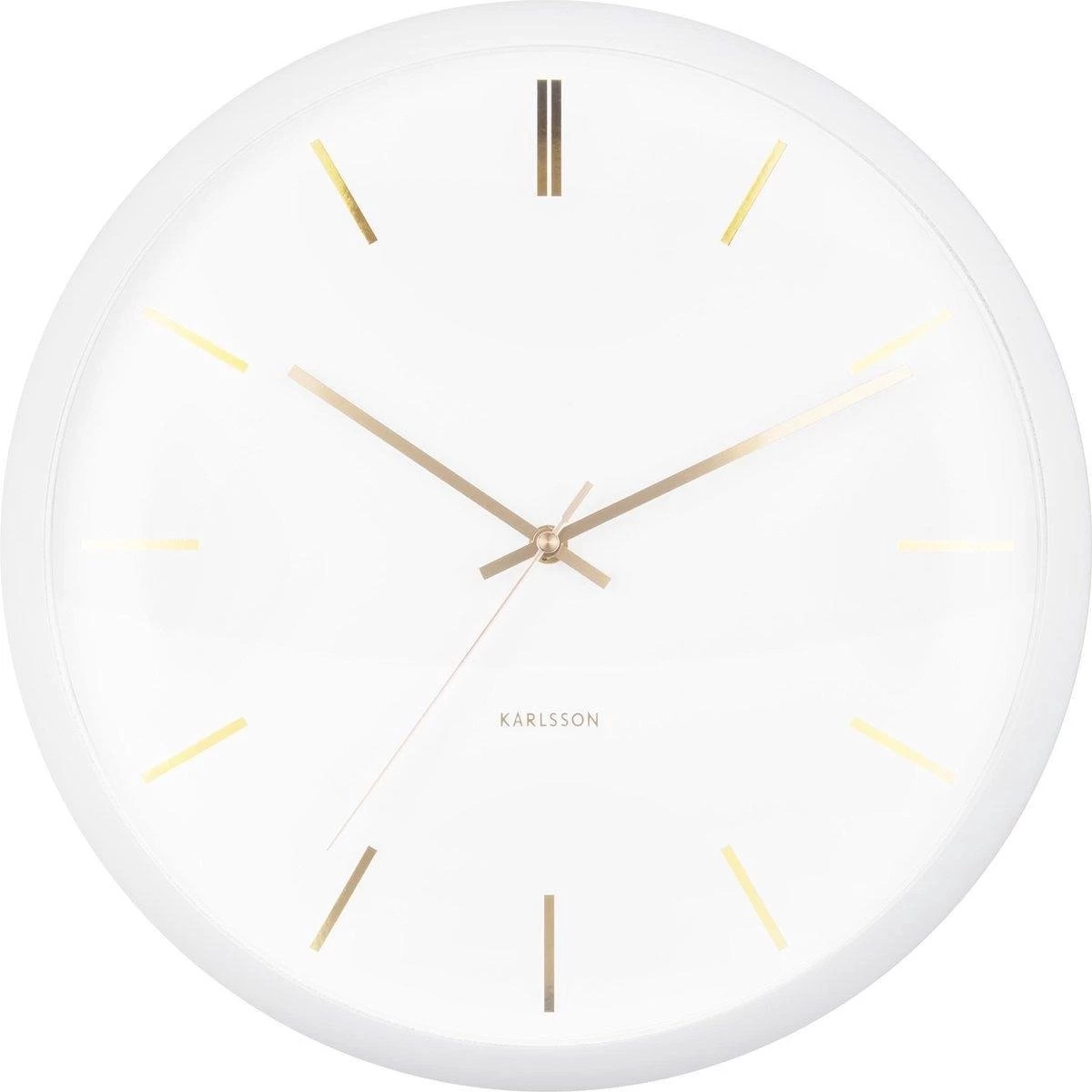 Karlsson Wandklok Globe - Wit - Ø40cm 9 Karlsson Wandklok Globe - Wit - Ø40cm - Afbeelding 7