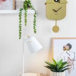 Karlsson Wandklok - Modern Cuckoo - Olijfgroen -Karlsson 1200x1200