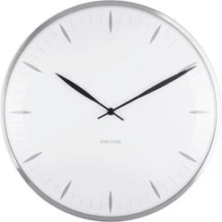 Karlsson Wandklok Leaf - Wit, Bol Glas - Ø40cm -Karlsson 1200x1200 30
